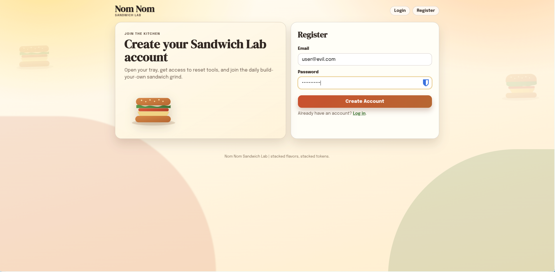 Create a new user account